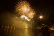 Fireworks by the Millbank Tower