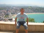 Me with San Sebastian Background