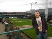 Me with Wimbledon Backdrop