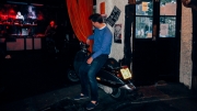 The Montague Arms Noel on Scooter